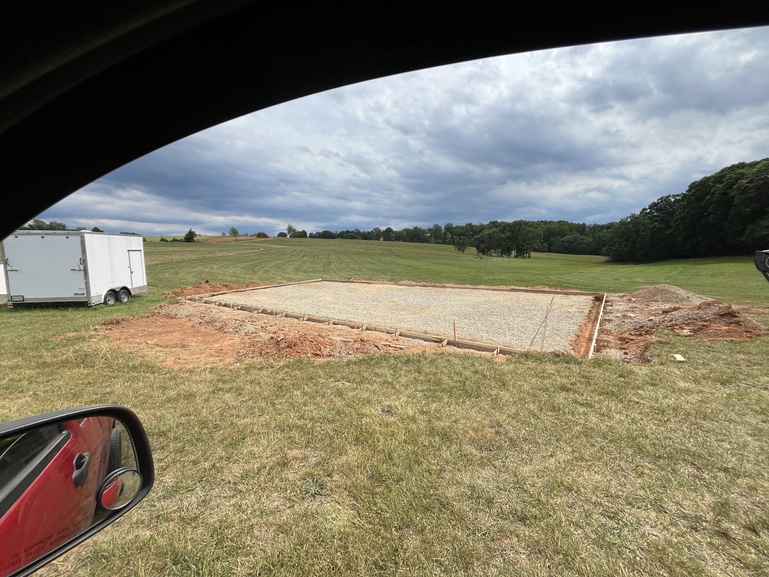 Large concrete slab preparation